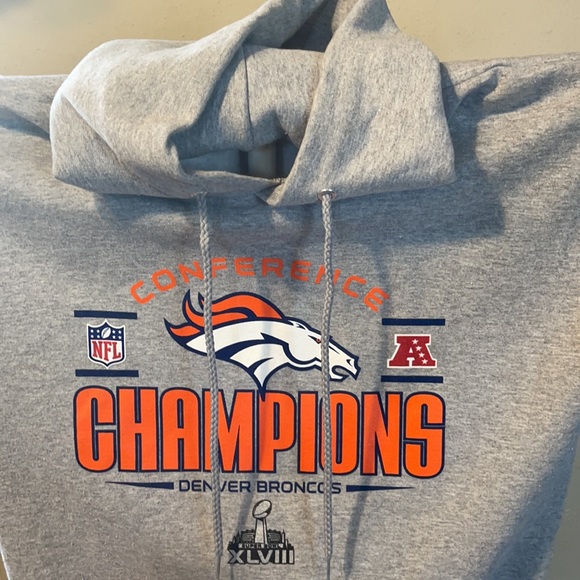 Denver Broncos gray hoody super bowl XLVIII - Picture 4 of 4